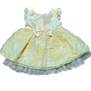 George | Yellow Floral Baby Dress | 0-3M